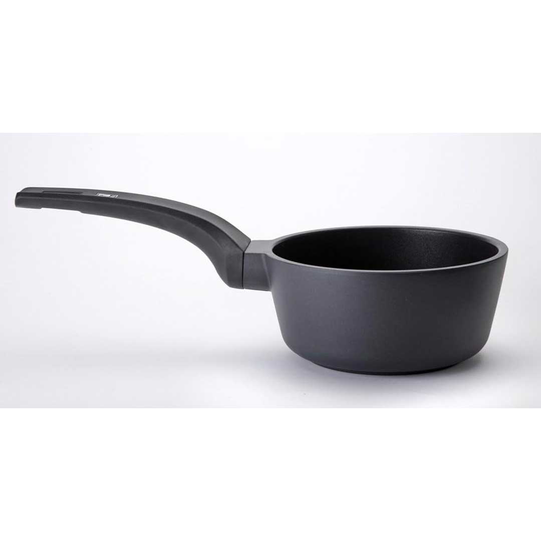 BRA Efficient Low Saucepan 1 Handle, Non-Stick, Suitable for All Types of Hobs, Including Induction, Aluminium, 16 cm