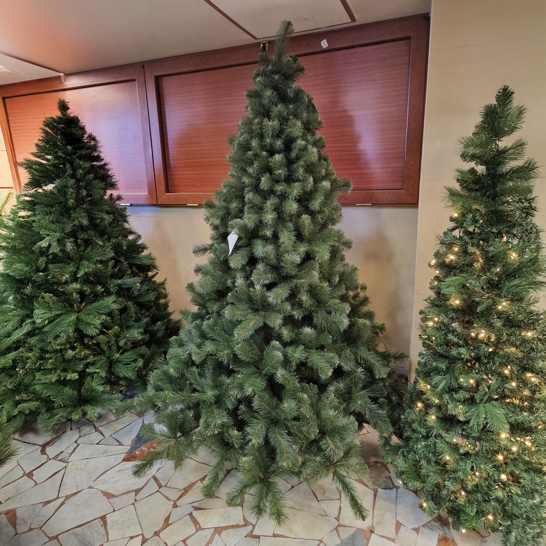 Hamilton Green Christmas Tree Various Sizes PVC HIGH QUALITY 210 / 240 CM Height