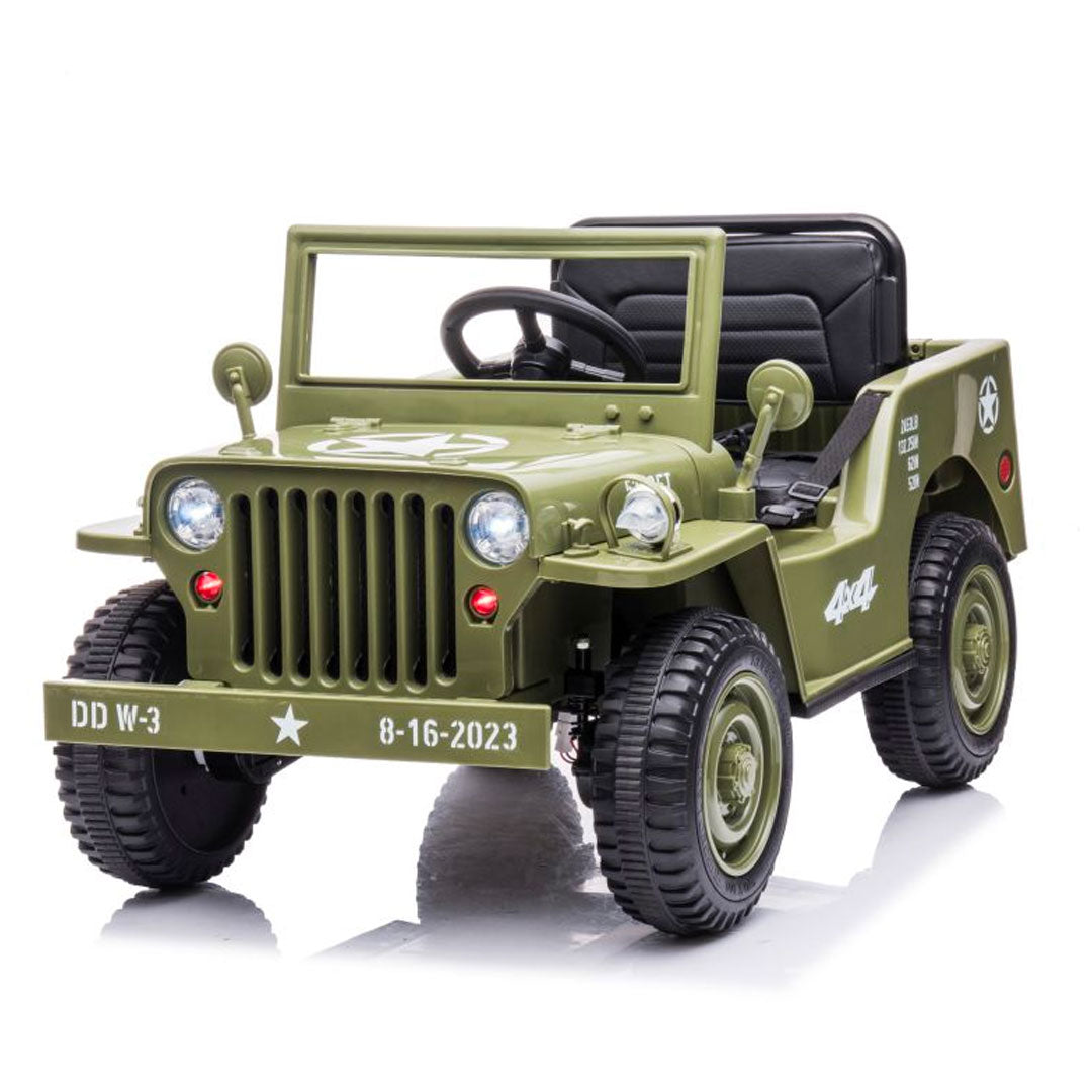 Jeep Military 4x4 Electric Car for Kids 12v