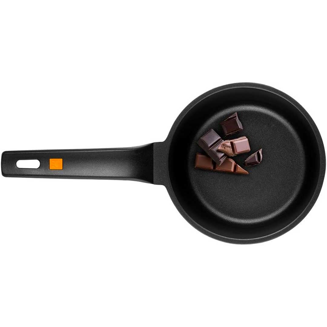 BRA Efficient Low Saucepan 1 Handle, Non-Stick, Suitable for All Types of Hobs, Including Induction, Aluminium, 16 cm