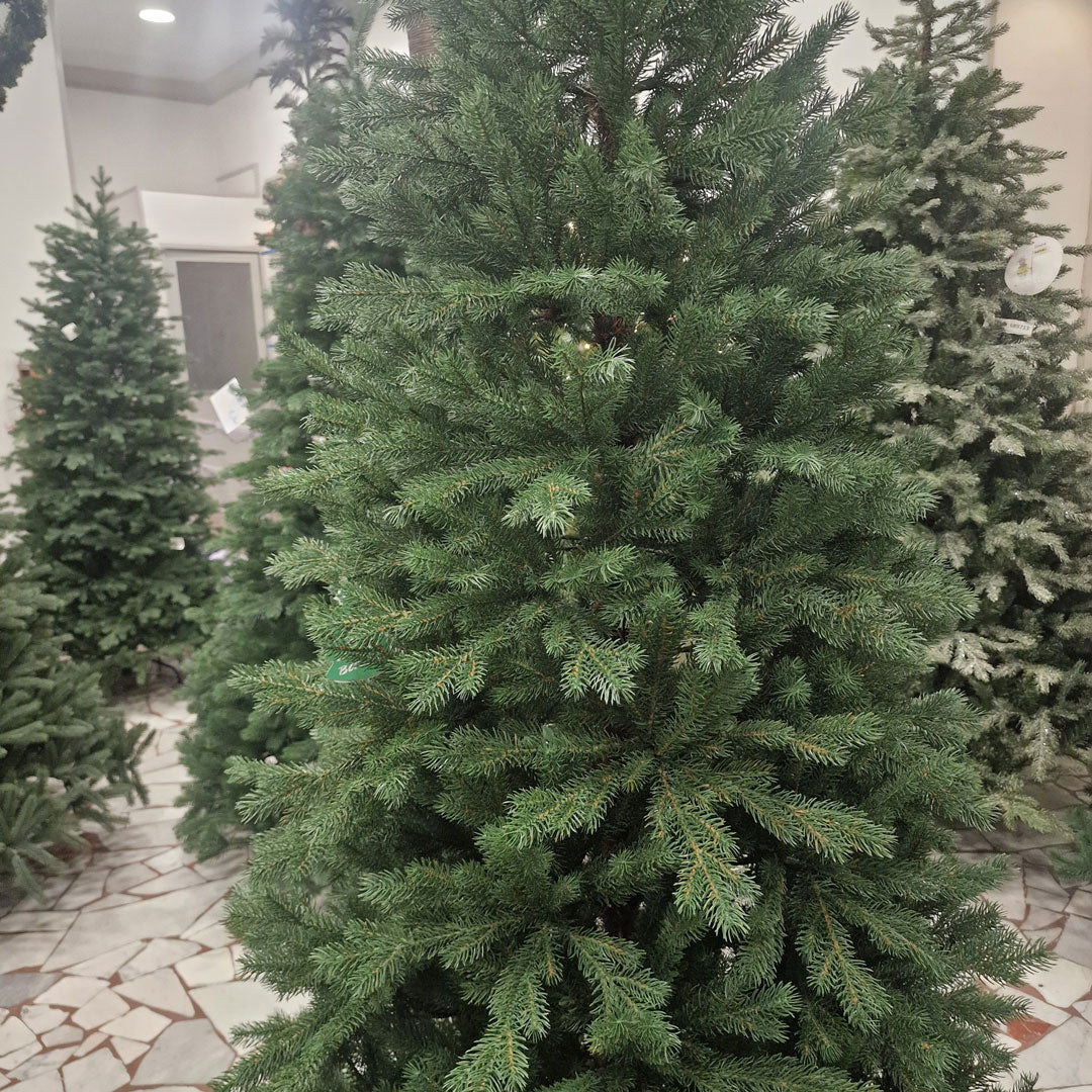 Finlandia Verde Albero di Natale 100% Silicone Alta Qualità Varie Dimensioni 180 / 210 / 240 cm Altezza
