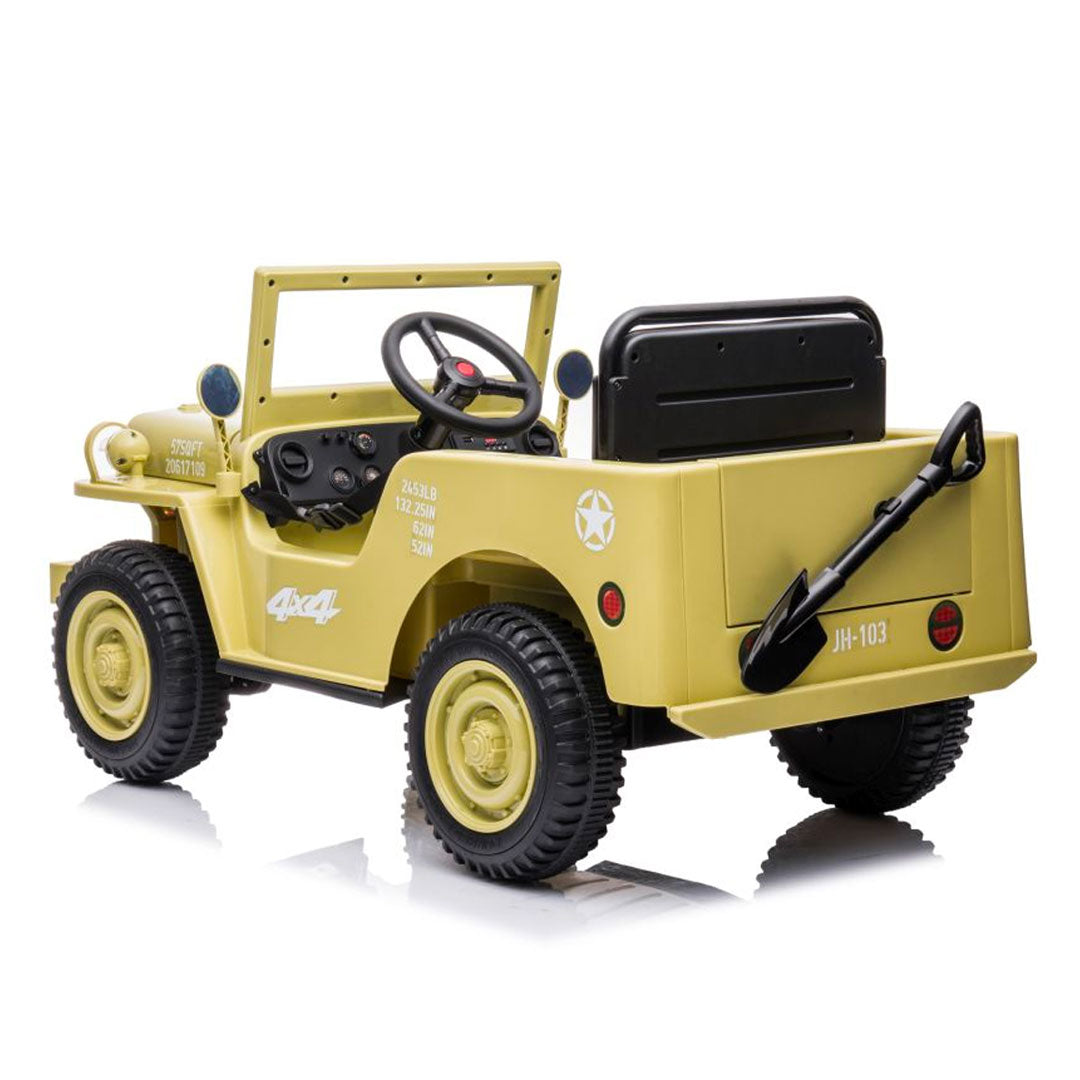 Jeep Military 4x4 Electric Car for Kids 12v