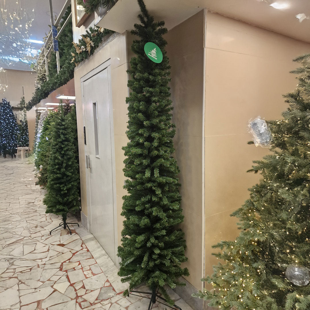 Pincill Slim Green Christmas Tree Various Sizes 180 / 210 / 240 PVC