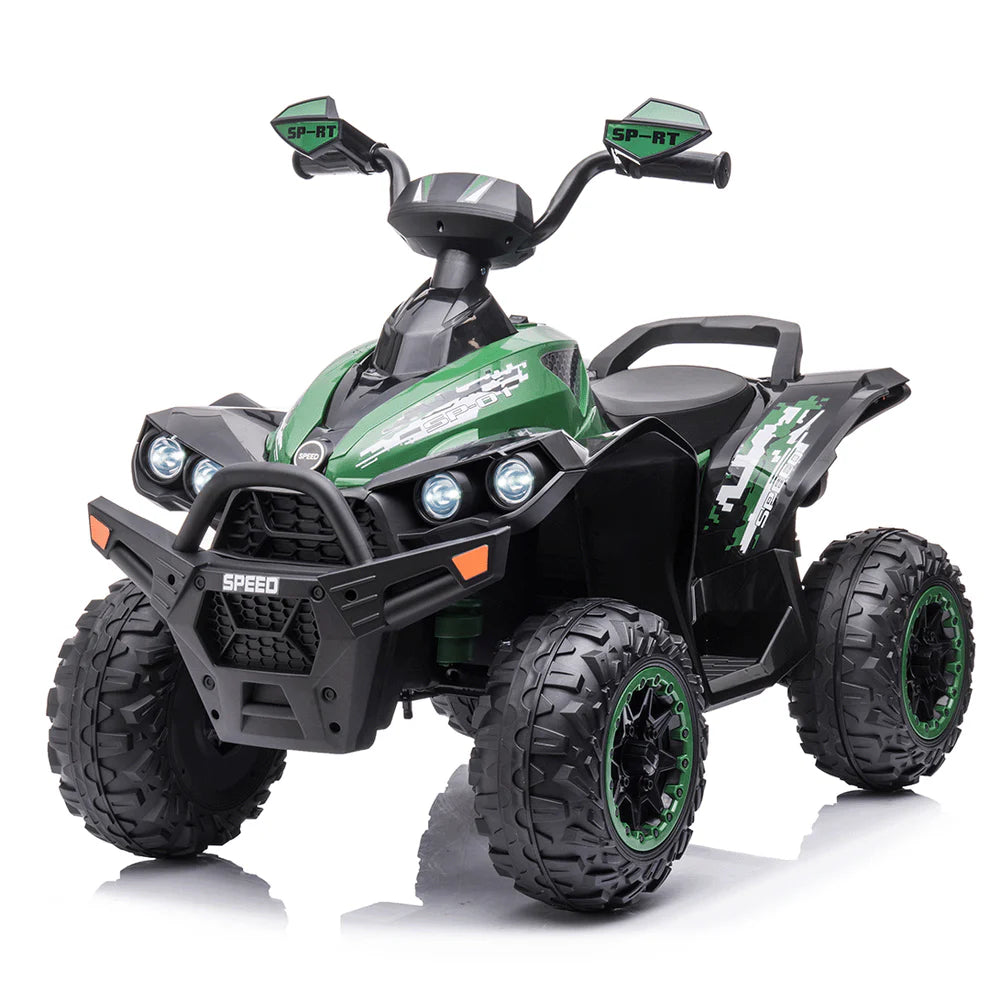 Quad Medio Australian 12V per Bambini – Con Sedile in Pelle, Luci LED e Doppio Motore