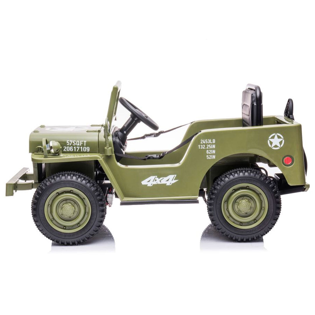 Jeep Military 4x4 Electric Car for Kids 12v