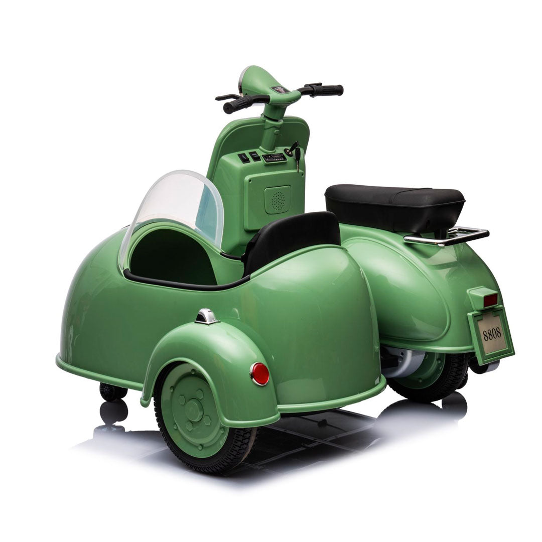 Vespa Sidecar Big Electric Motorcycle for Children 12v