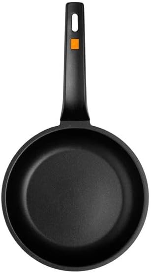 BRA Efficient Padella Fonda WOK 1 Manico Antiaderente, in Alluminio Pressofuso, Adatta Ai Piani Cottura a Induzione, Nero