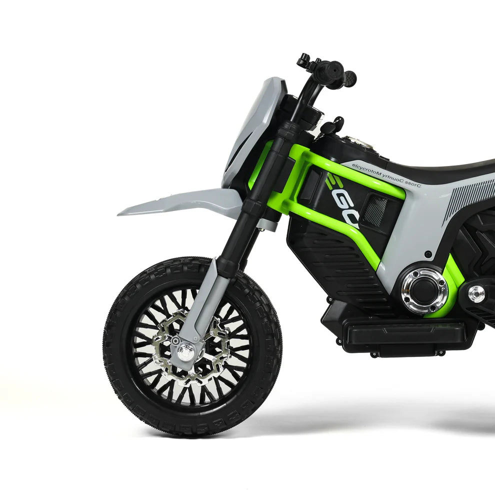 Motocross EQA 12V per Bambini “Adventure Trail” – Sospensioni Reali, Luci e Suoni