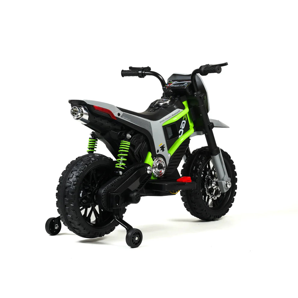 Motocross EQA 12V per Bambini “Adventure Trail” – Sospensioni Reali, Luci e Suoni
