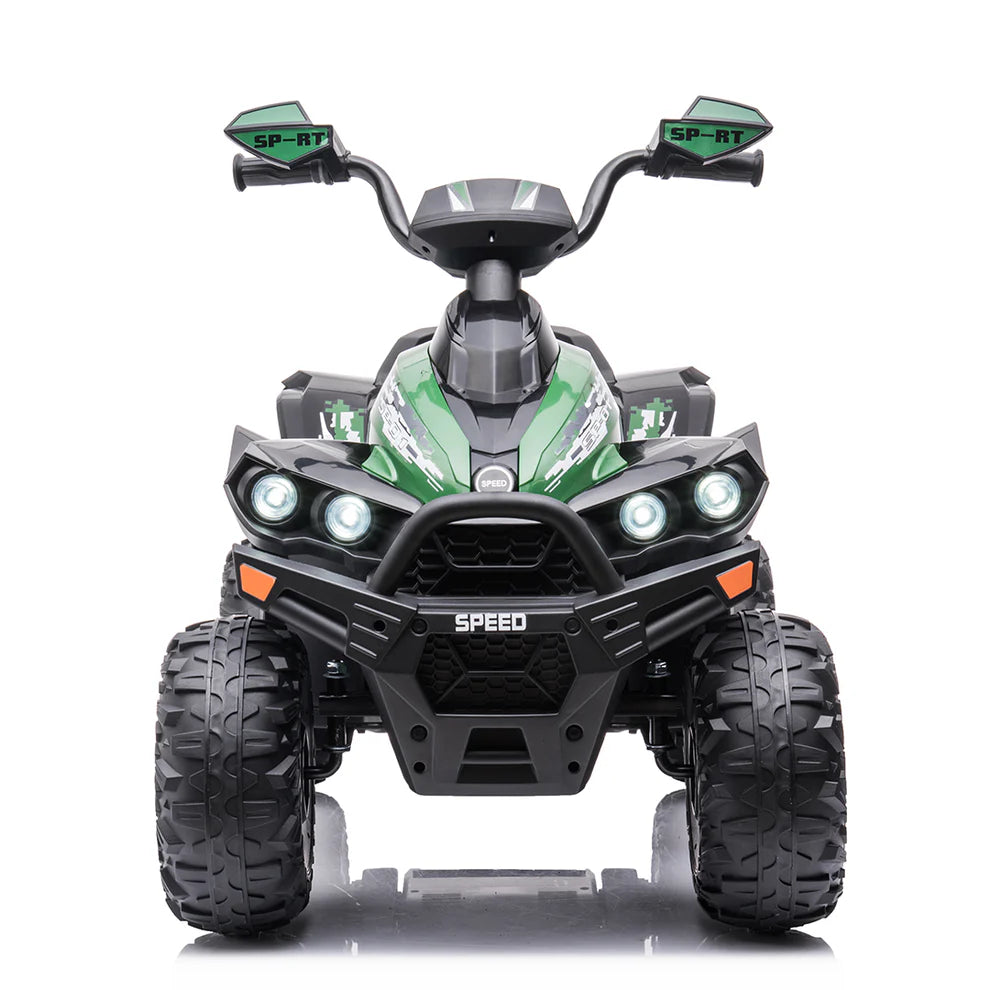 Quad Medio Australian 12V per Bambini – Con Sedile in Pelle, Luci LED e Doppio Motore