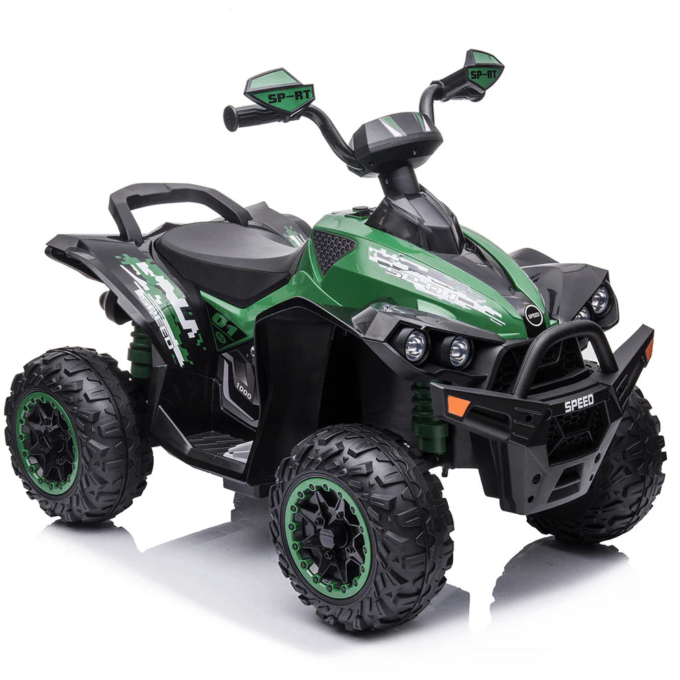 Quad Medio Australian 12V per Bambini – Con Sedile in Pelle, Luci LED e Doppio Motore