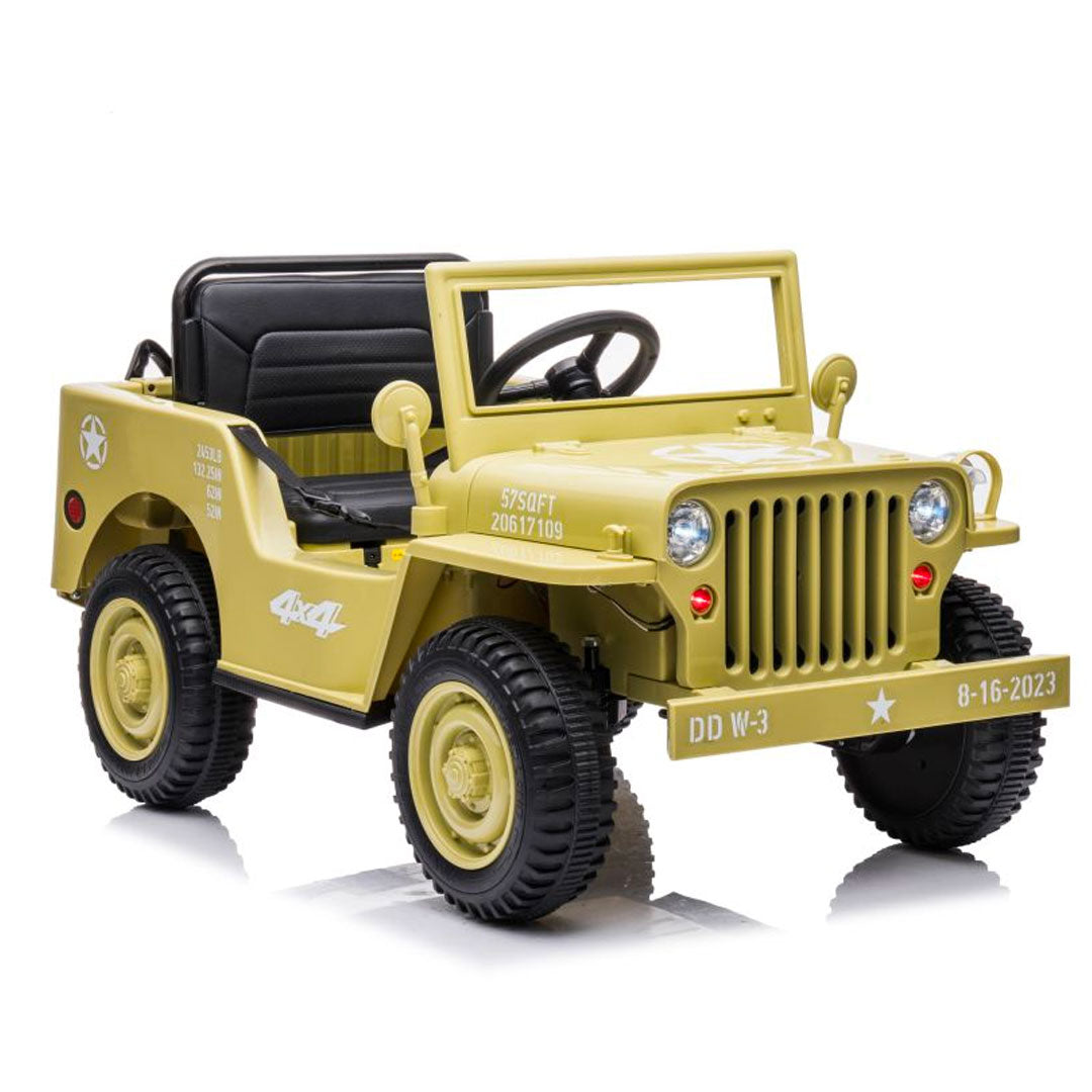 Jeep Military 4x4 Electric Car for Kids 12v