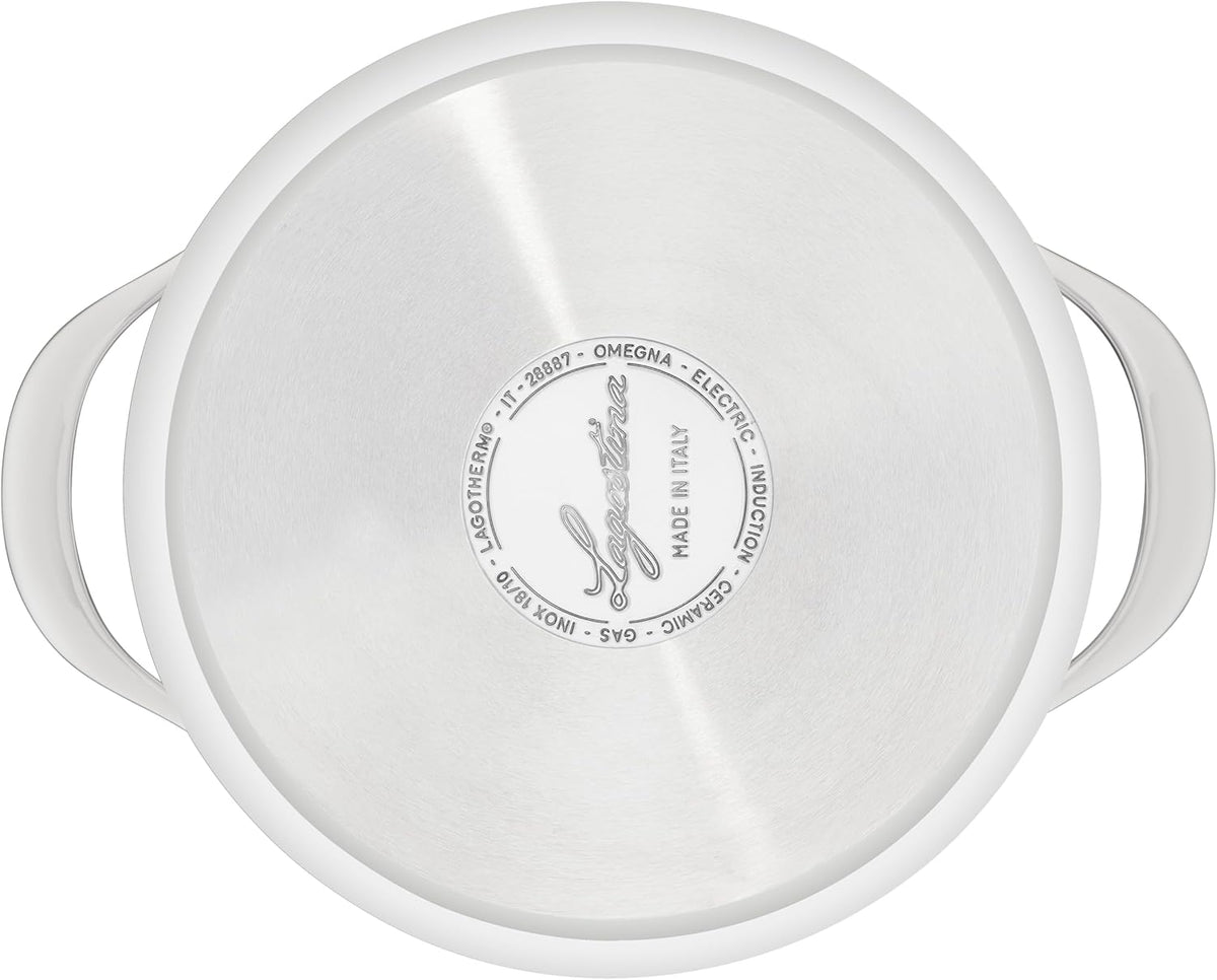 Batteria Lagostina Orchestra 19 Pezzi – Inox 18/10 – Triplo Fondo – Spessore 3 mm – Made in Italy