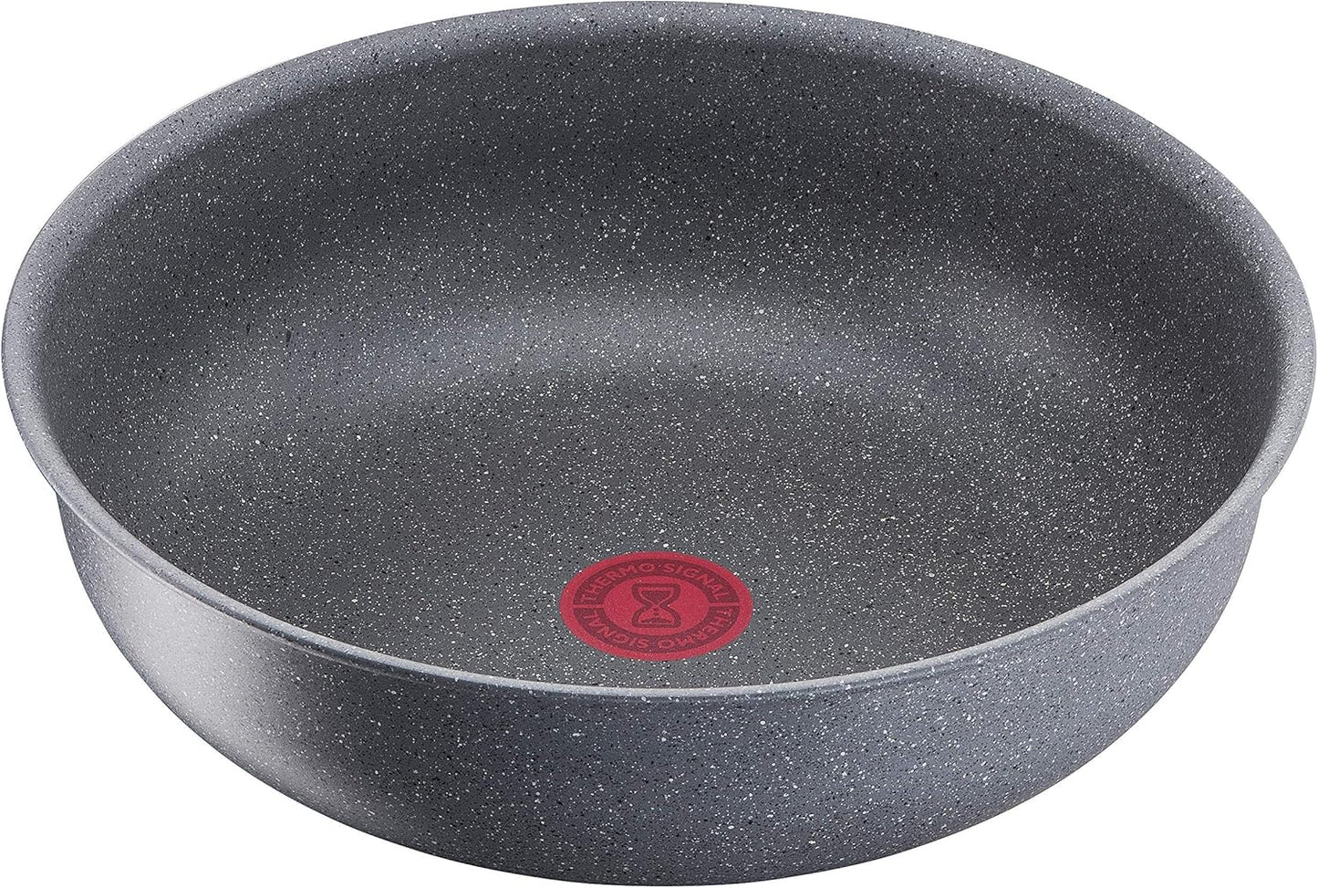 Lagostina Ingenio Mineral Green Induction Wok 28 cm, Non-Stick Aluminum, Stone Effect