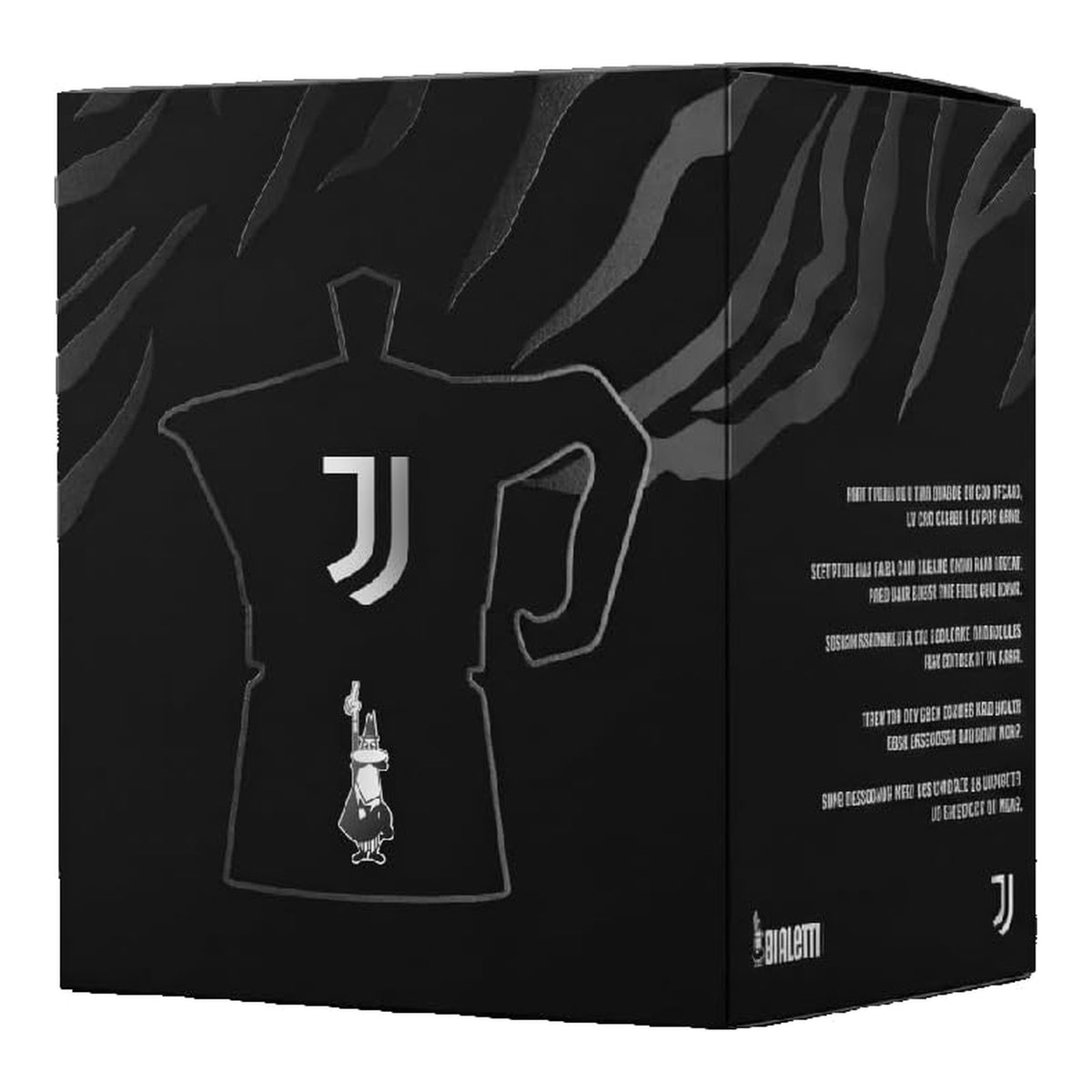 Bialetti Moka Express Juventus 3 Tazze – Caffettiera Originale Juventus FC Bianconera in Alluminio con Design Zebrato – Edizione Speciale da Collezione, Idea Regalo Tifosi Juve