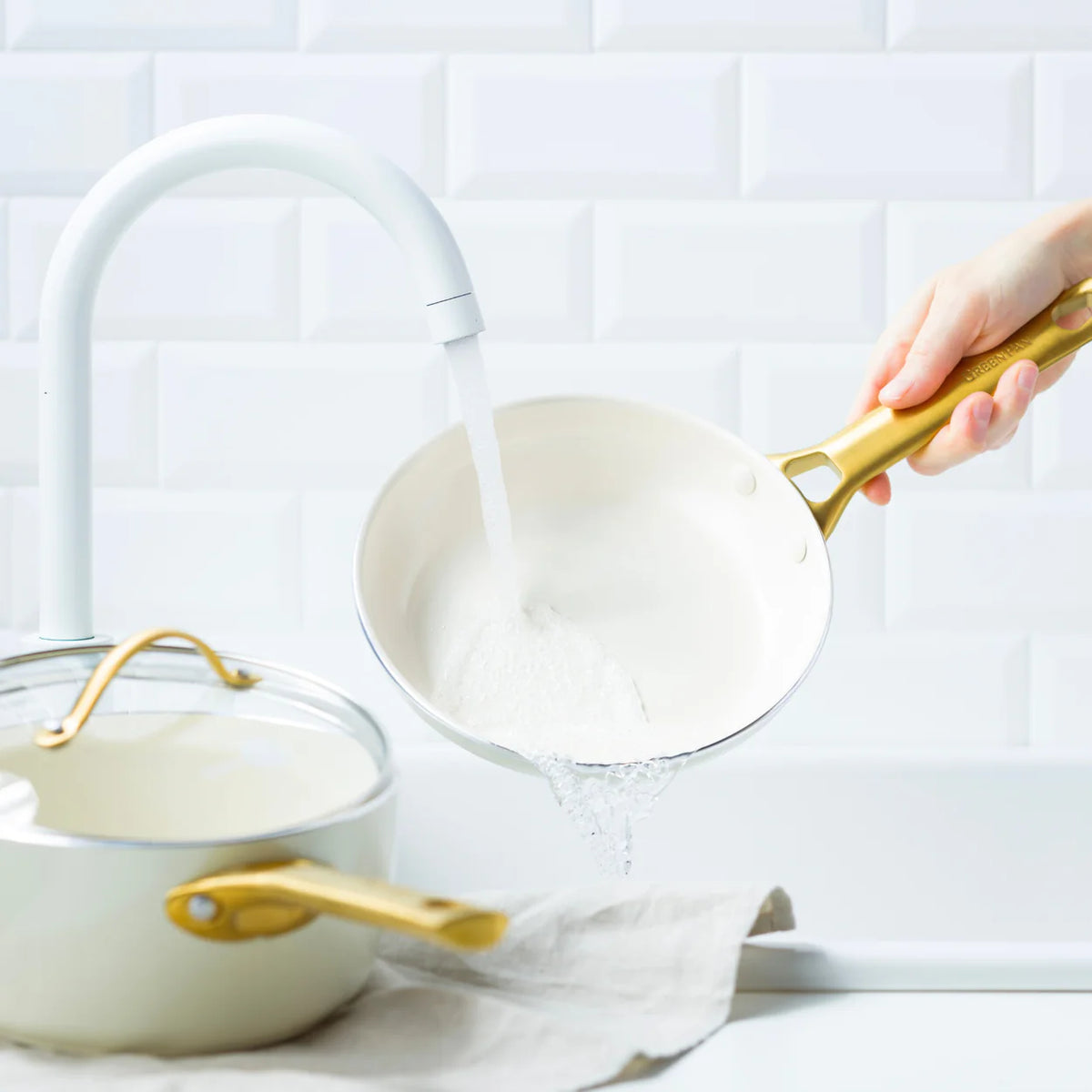GreenPan Batteria Padova 10 pezzi Set Pentole Antiaderenti Ceramica anche Induzione Thermolon™ Senza PFAS PFOA