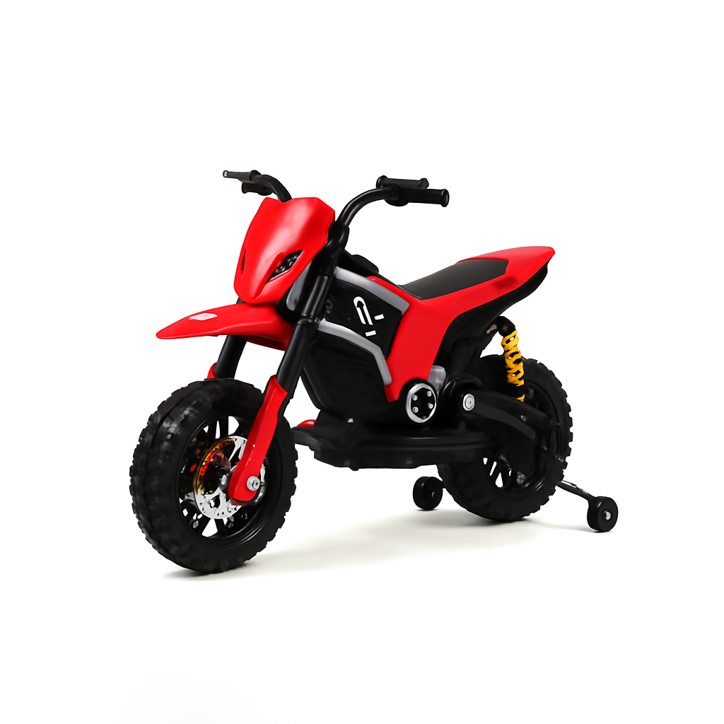 Motocross EQA 12V per Bambini “Adventure Trail” – Sospensioni Reali, Luci e Suoni