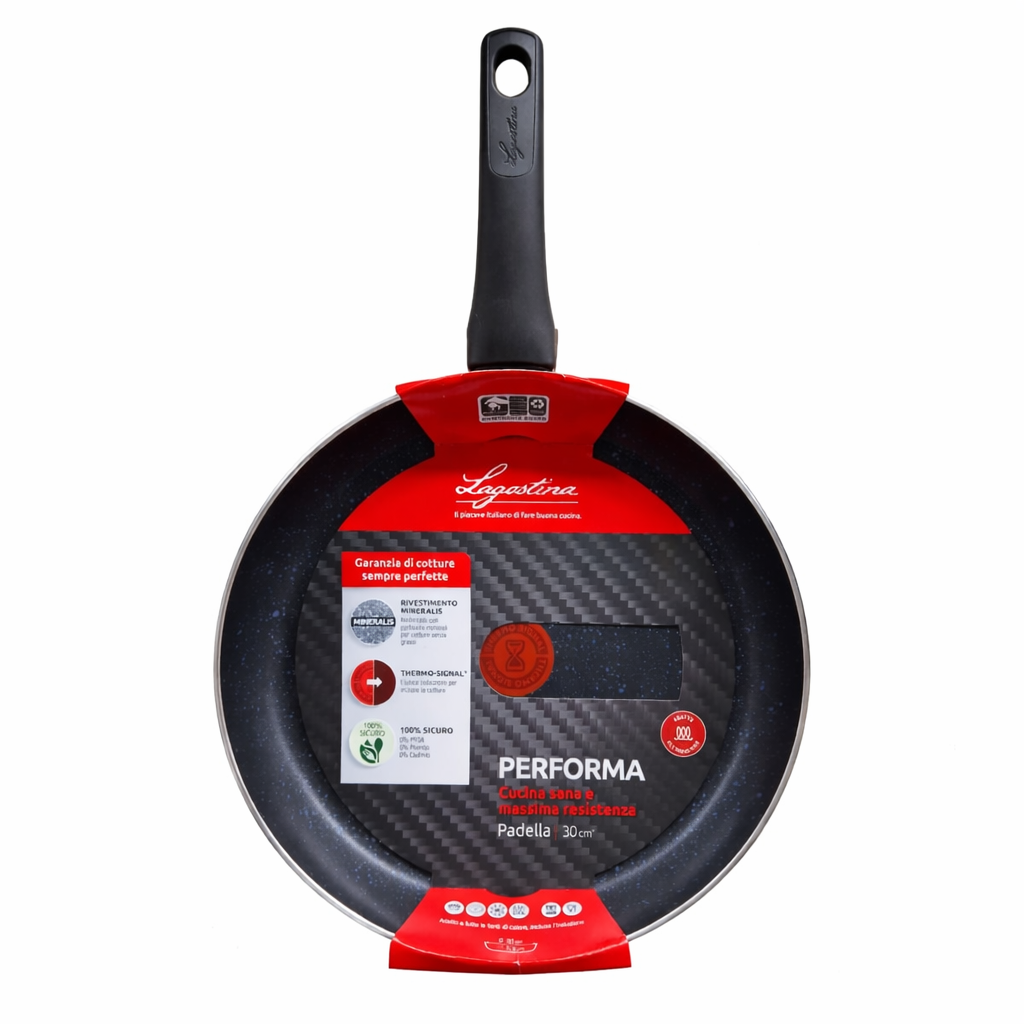 Padella Lagostina Performa Mineralis con Tecnologia Thermo-Signal – Varie Dimensioni