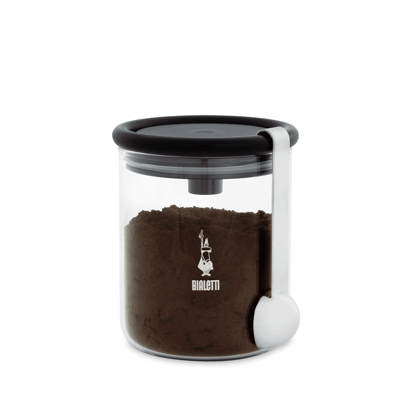 Barattolo Porta Caffè Salva Sprechi Bialetti - Contenitore Ermetico in Vetro con Cucchiaio Dosatore