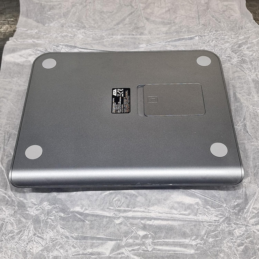 ILSA Bilancia digitale da cucina professionale in acciaio 18/10 da 15 Kg con divisione 1 grammo