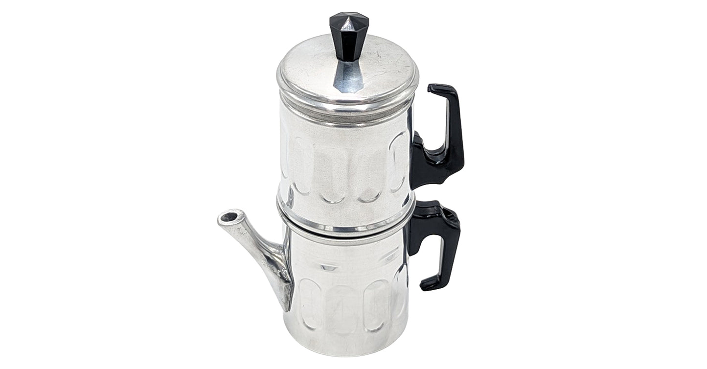Ilsa Caffettiera Napoletana Diamante in Alluminio - Tradizione e Qualità Made in Italy, Ideale anche per Orzo