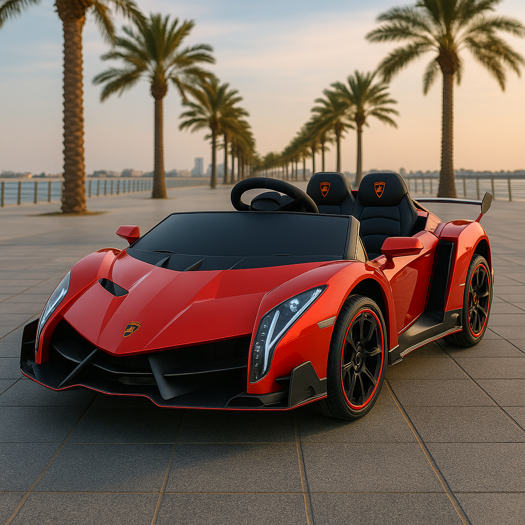 Lamborghini Veneno Elettrica per Bambini – 12V, Sedile in Pelle Full Optional