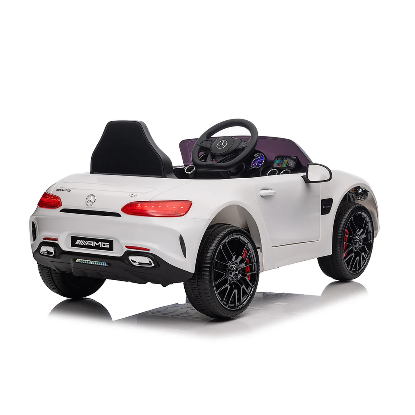 Mercedes GT per Bambini 12V – Sedile in Pelle, Telecomando, MP3/USB/AUX