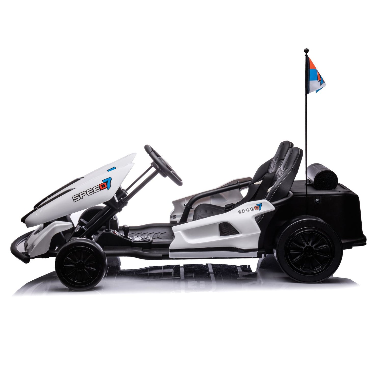 Novità Go-Kart Elettrico per Bambini 2 Posti 24v CON TECNOLOGIA DRIFT FULL OPTIONAL