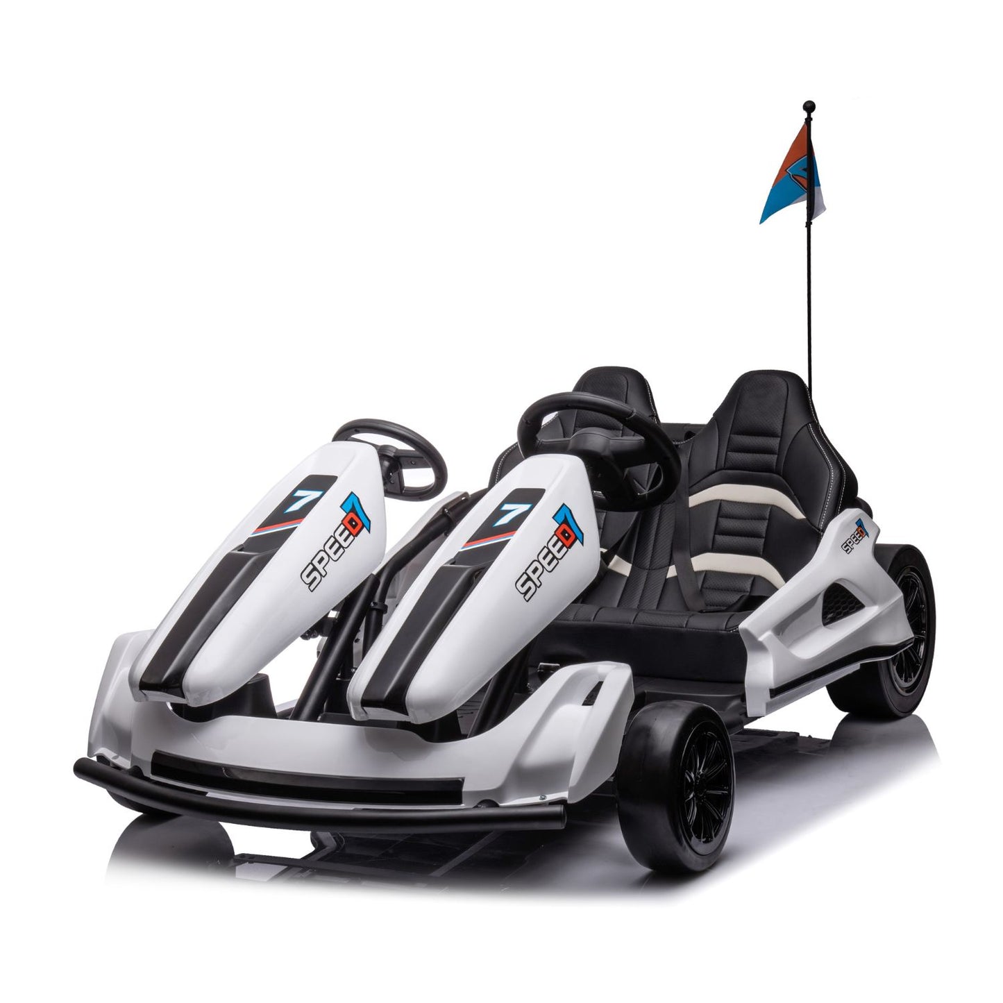 Novità Go-Kart Elettrico per Bambini 2 Posti 24v CON TECNOLOGIA DRIFT FULL OPTIONAL