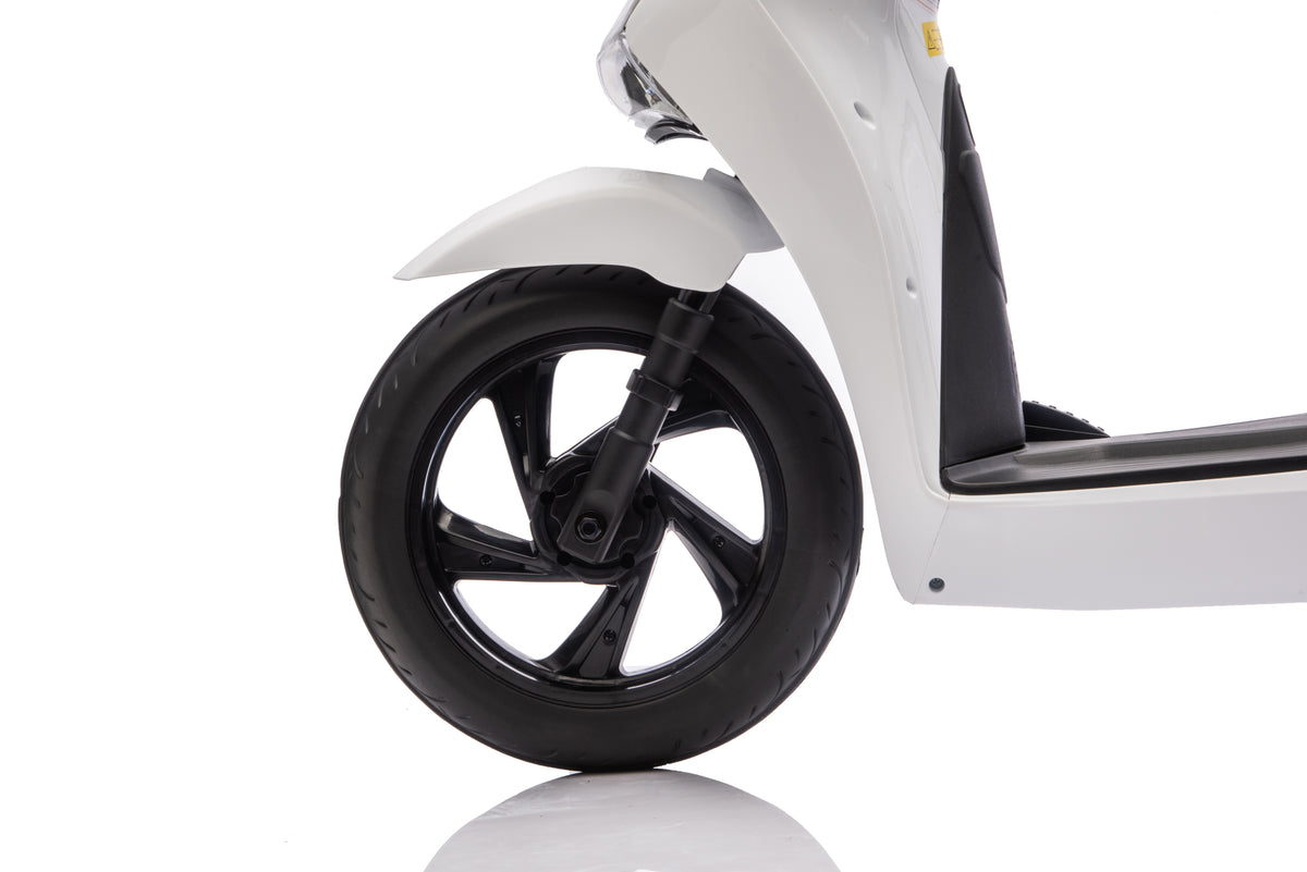 Honda SH125 FULL Motorino Elettrico per Bambini 12V con Luci LED, Ruote EVA e Bauletto Portaoggetti