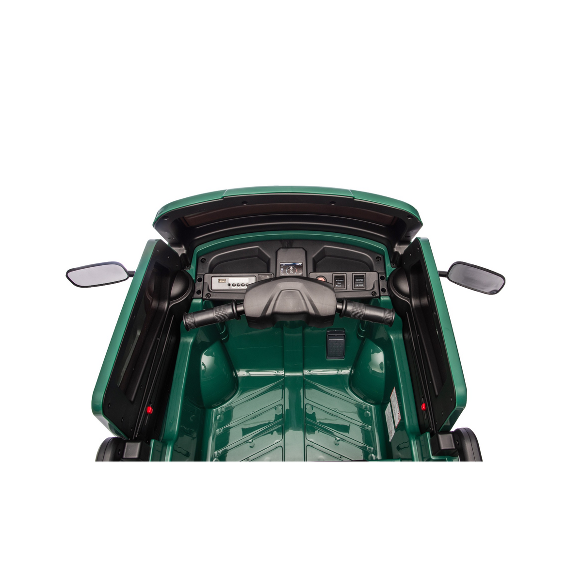 Macchina Elettrica Bambini Piaggio Apecar 12V con Telecomando 2 Motori Luci LED Cassone Posteriore