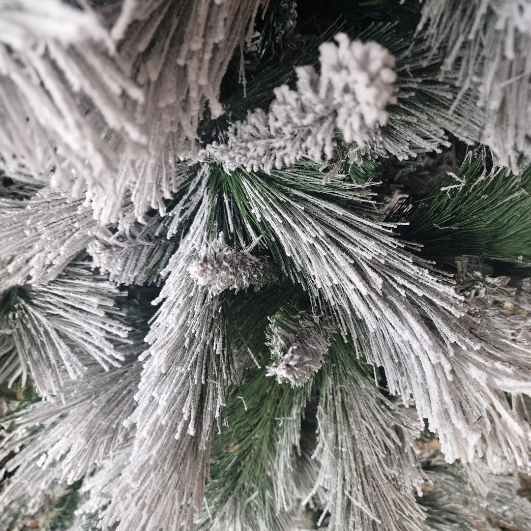 Albero di Natale Varie Dimensioni Aprica Innevato PVC Alta Qualità 150 / 180 / 210 / 240 cm Altezza