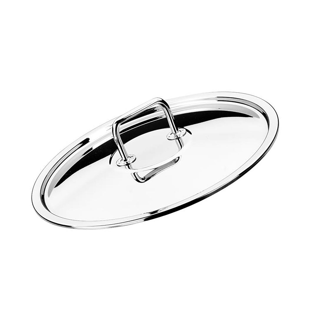 Juego de ollas profesional PINTI INOX 18/10 BRA 5 piezas CON TAPA (TOTAL 9 piezas) TAMBIÉN APTO PARA INDUCCIÓN de 1 a 4 personas