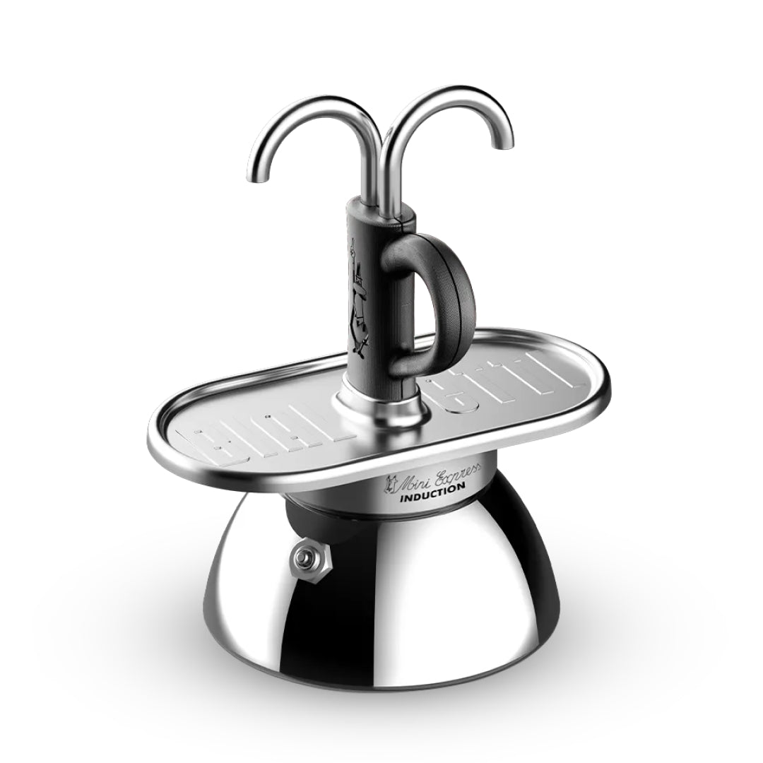 Mini Express Bialetti Induction + 2 Tazze - Design Innovativo per un Espresso Perfetto