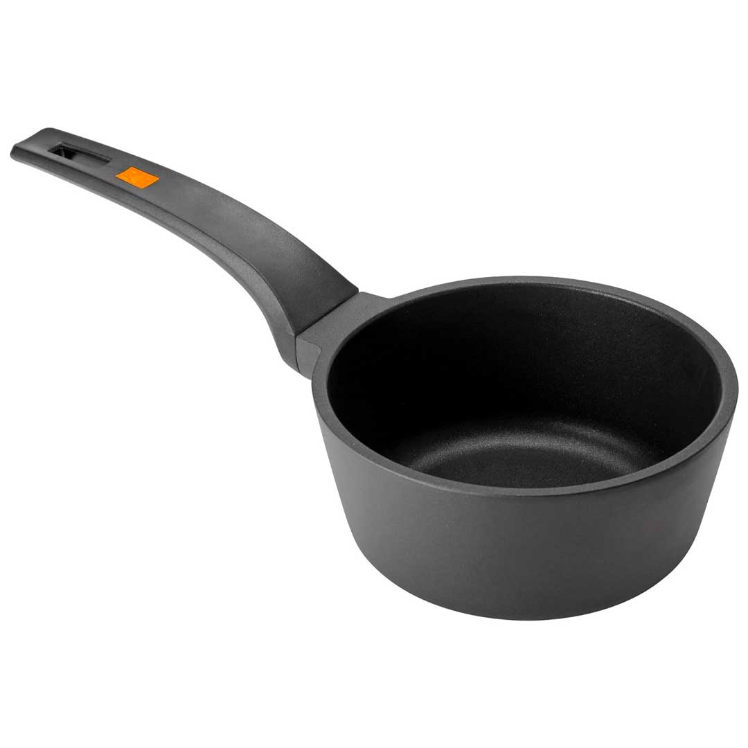 BRA Efficient Low Saucepan 1 Handle, Non-Stick, Suitable for All Types of Hobs, Including Induction, Aluminium, 16 cm