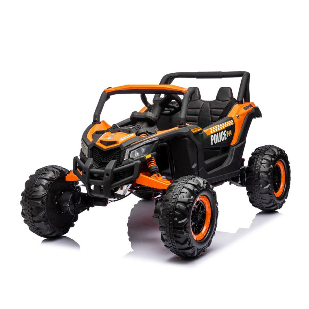 Buggy ALPINE Police Macchina Elettrica per Bambini 24V 4x4 da 90 watt FULL OPTIONAL Ruote In Gomma Bluetooth