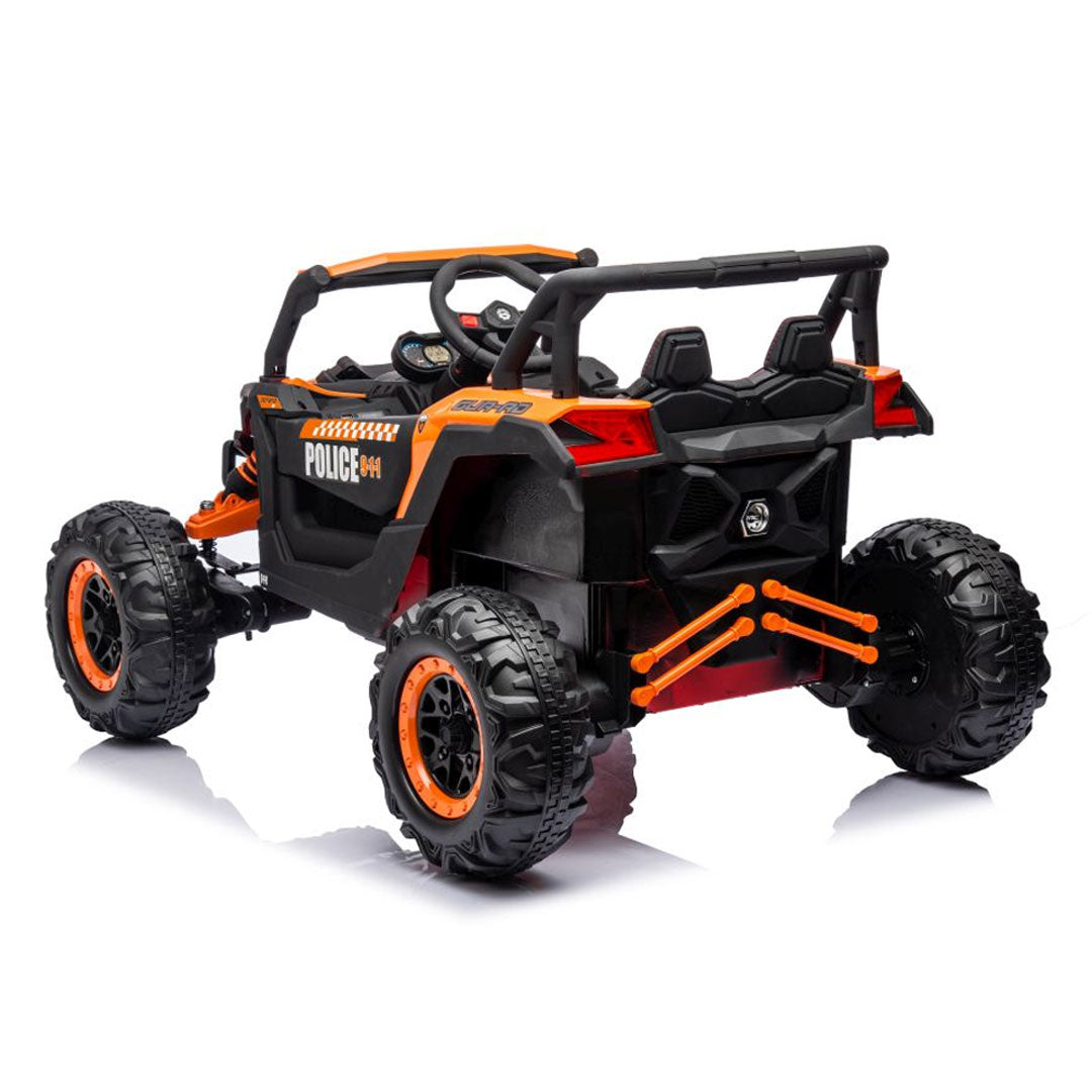 Buggy ALPINE Police Macchina Elettrica per Bambini 24V 4x4 da 90 watt FULL OPTIONAL Ruote In Gomma Bluetooth