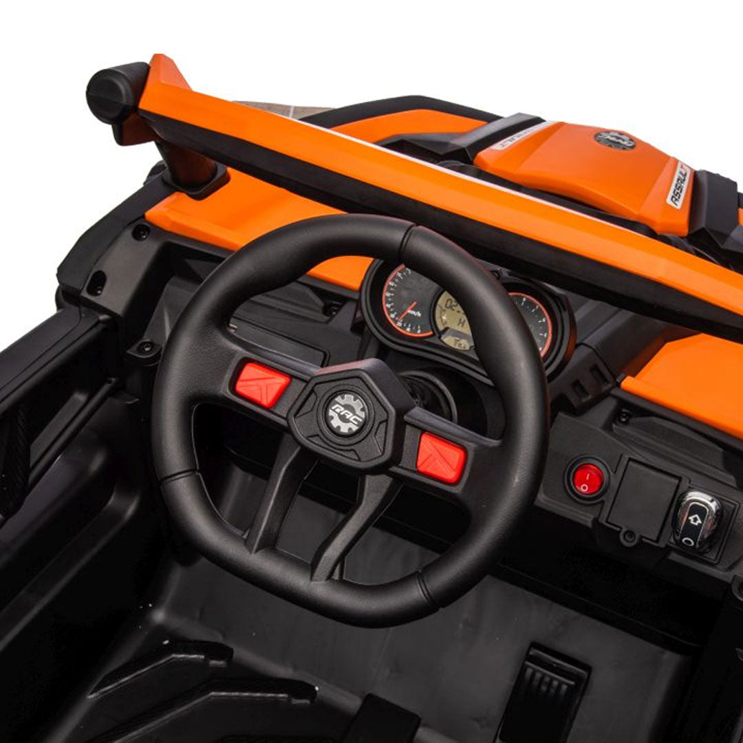 Buggy ALPINE Police Macchina Elettrica per Bambini 24V 4x4 da 90 watt FULL OPTIONAL Ruote In Gomma Bluetooth