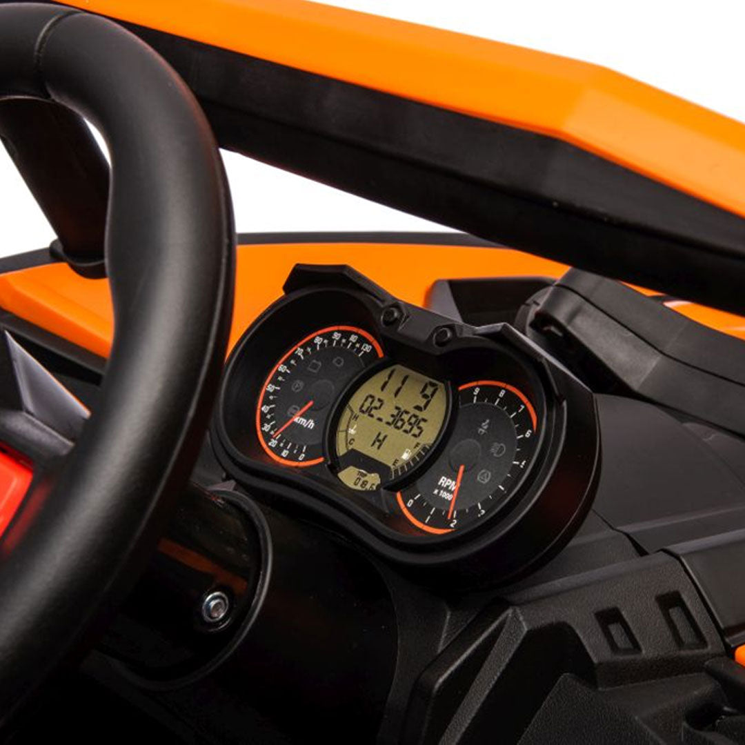Buggy ALPINE Police Macchina Elettrica per Bambini 24V 4x4 da 90 watt FULL OPTIONAL Ruote In Gomma Bluetooth