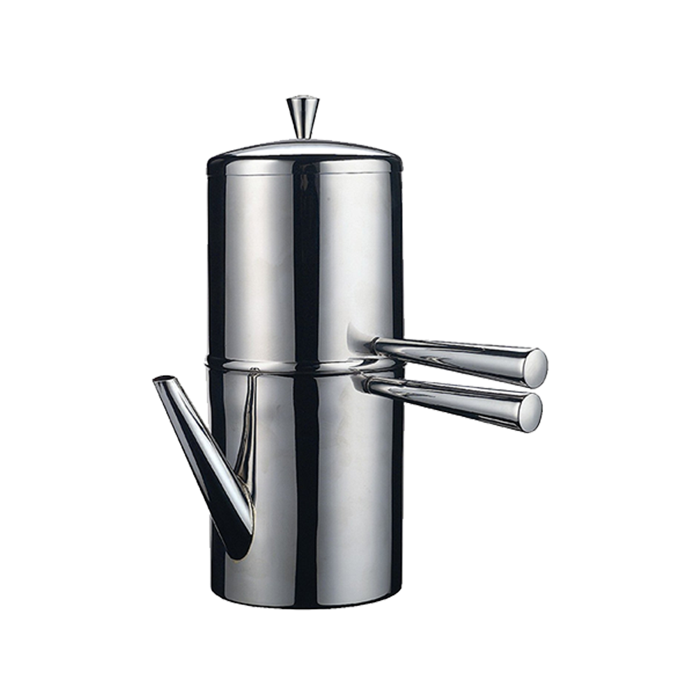 Ilsa Caffettiera Napoletana in Acciaio Inox 18/10 - Cuccumella Tradizionale, Ideale anche per Orzo