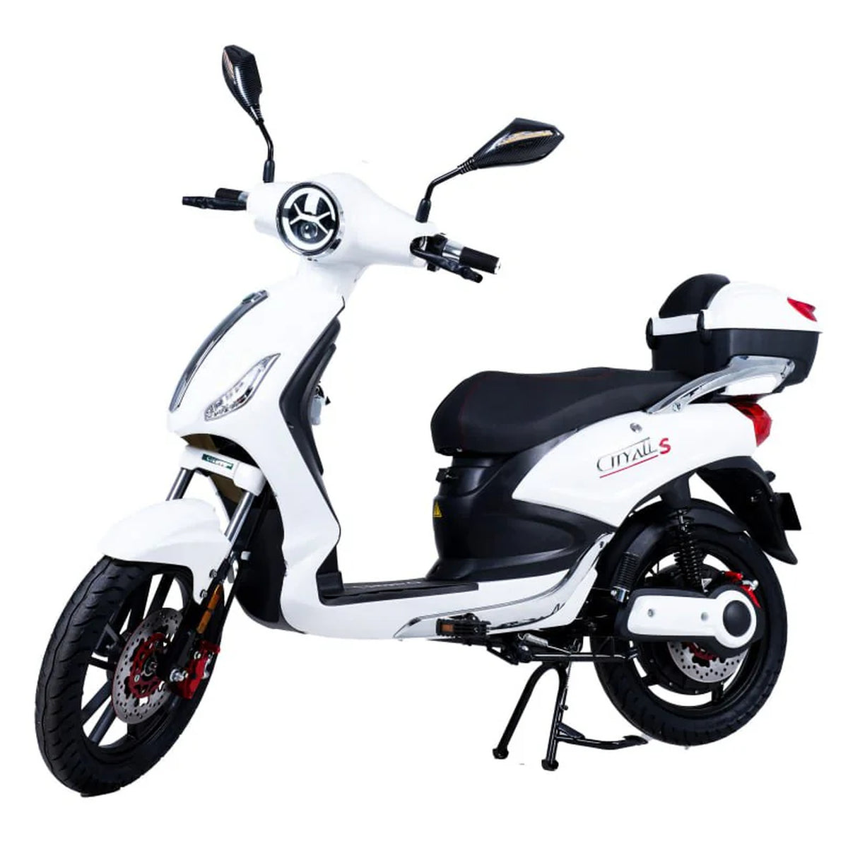 CityAll S Motorino Elettrico 1000W Bianco Lucido – Scooter Elettrico 60V 20Ah Omologabile Targabile Bluetooth NFC