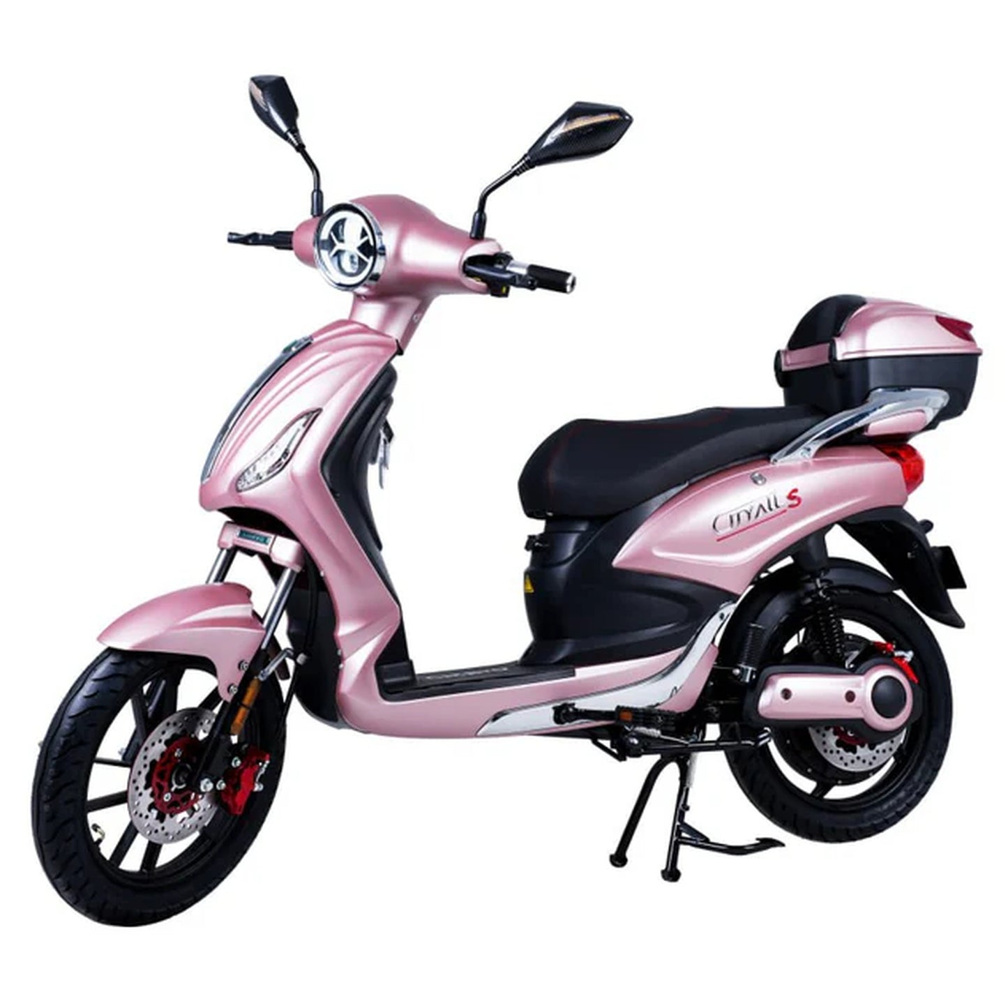 CityAll S Motorino Elettrico 1000W Rosa Lucido – Scooter Elettrico 60V 20Ah Omologabile Targabile Bluetooth NFC