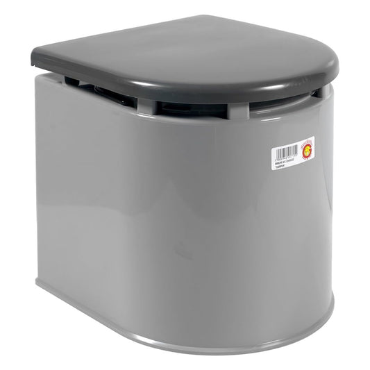 Giganplast WC Chimico Camper, 41x36x38 cm, 12 litri, Portata 120 kg, Grigio