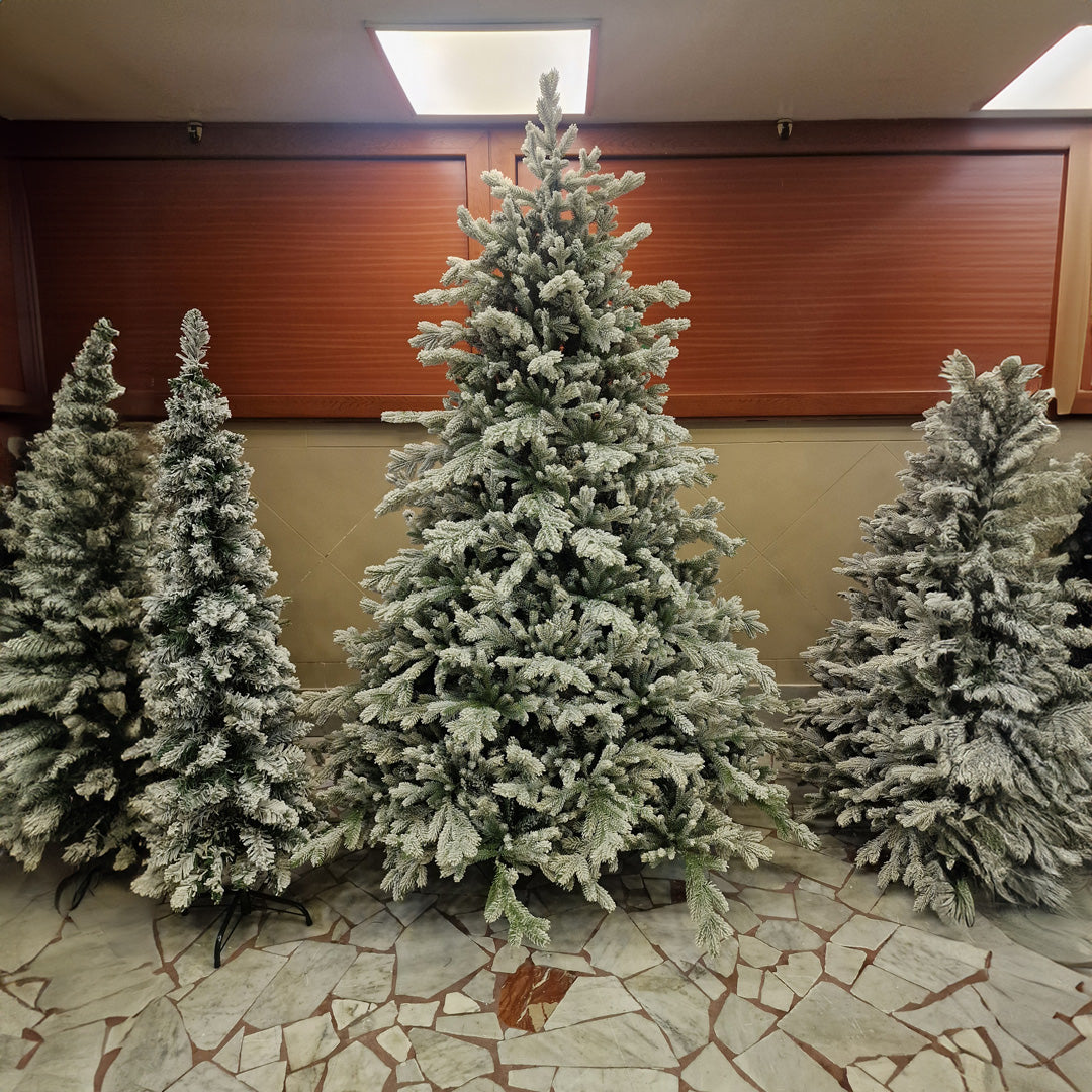 Kate Snowy Christmas Tree 210cm / 240cm Height, Mixed PVC + Silicone High Quality