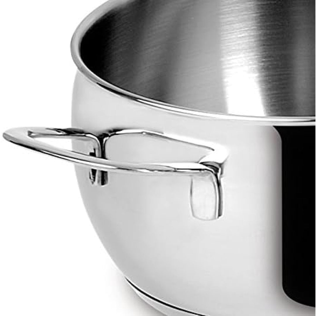 Lagostina Euforia Set di Pentole Induzione, Gas e Forno in Acciaio Inox 18/10, 11 Pezzi, Fondo Lagoseal Plus, Batteria di Pentole