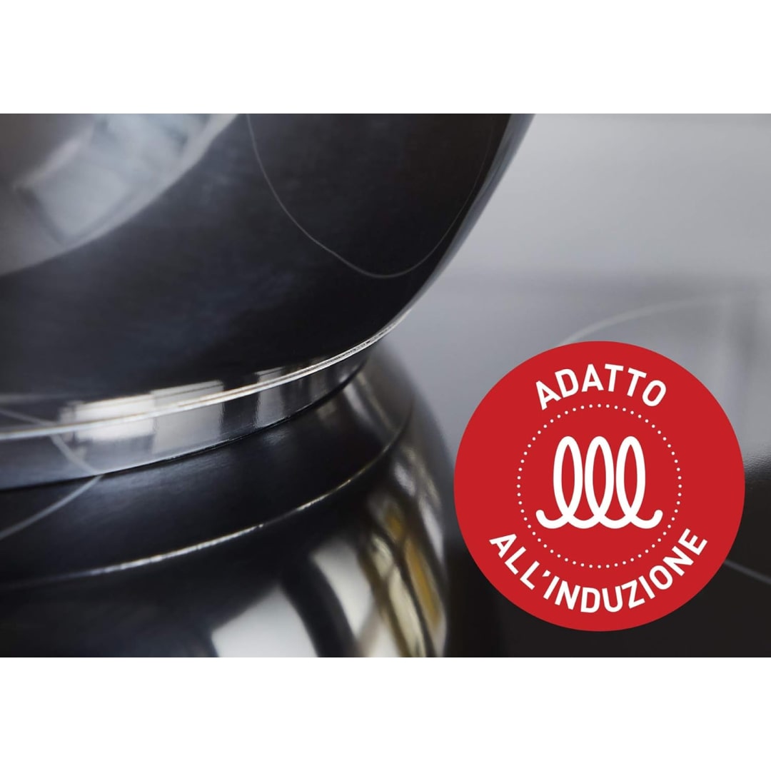 Lagostina Euforia Set di Pentole Induzione, Gas e Forno in Acciaio Inox 18/10, 11 Pezzi, Fondo Lagoseal Plus, Batteria di Pentole