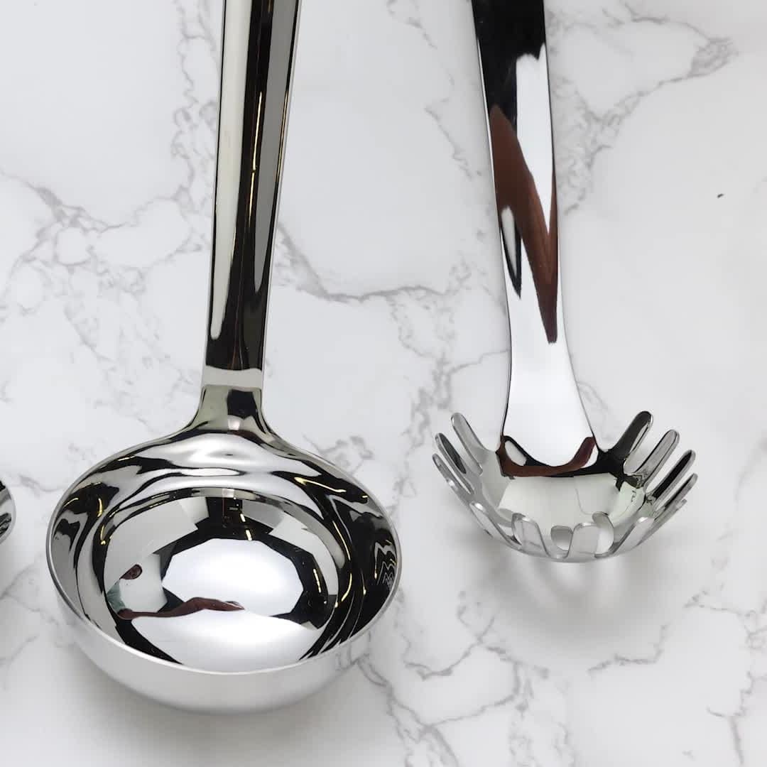 Lagostina Grancucina Mestoli + Porta Utensili Con 7 Accessori In Acciaio Inox 18/10