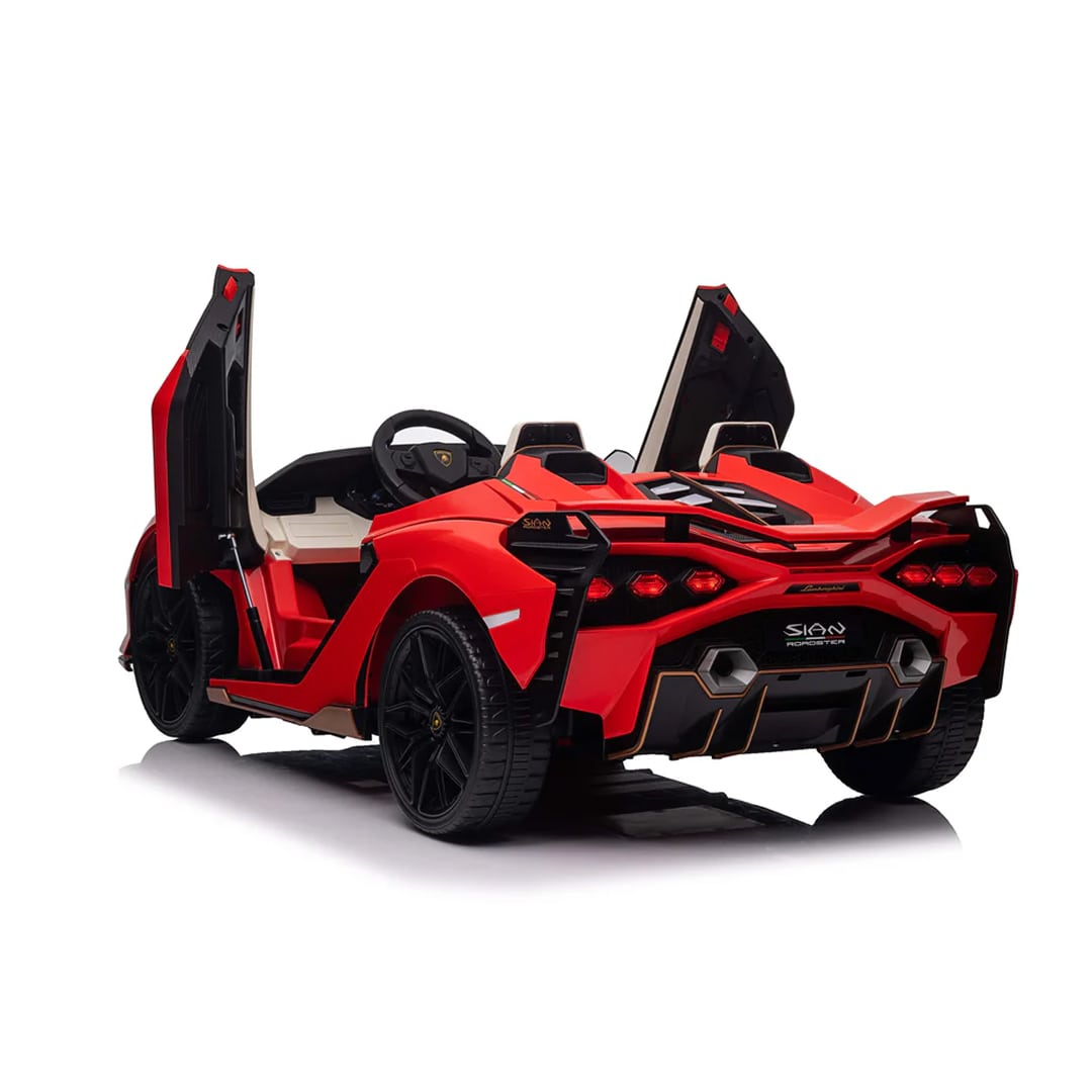 Lamborghini Sian 24V per Bambini β Supercar Elettrica 2 Posti con TV MP4, Sedili in Pelle