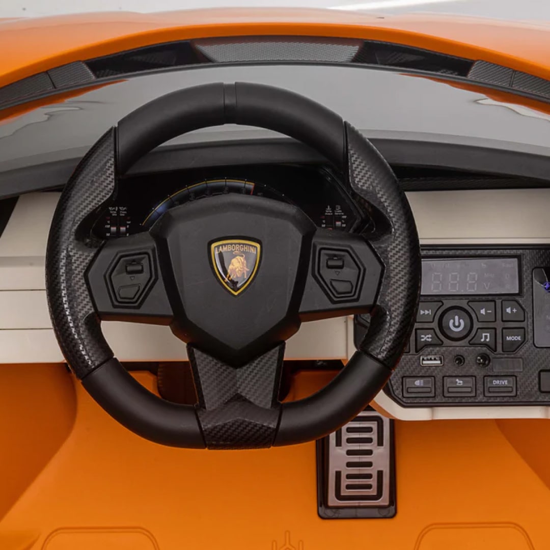 Lamborghini Sian 24V per Bambini β Supercar Elettrica 2 Posti con TV MP4, Sedili in Pelle