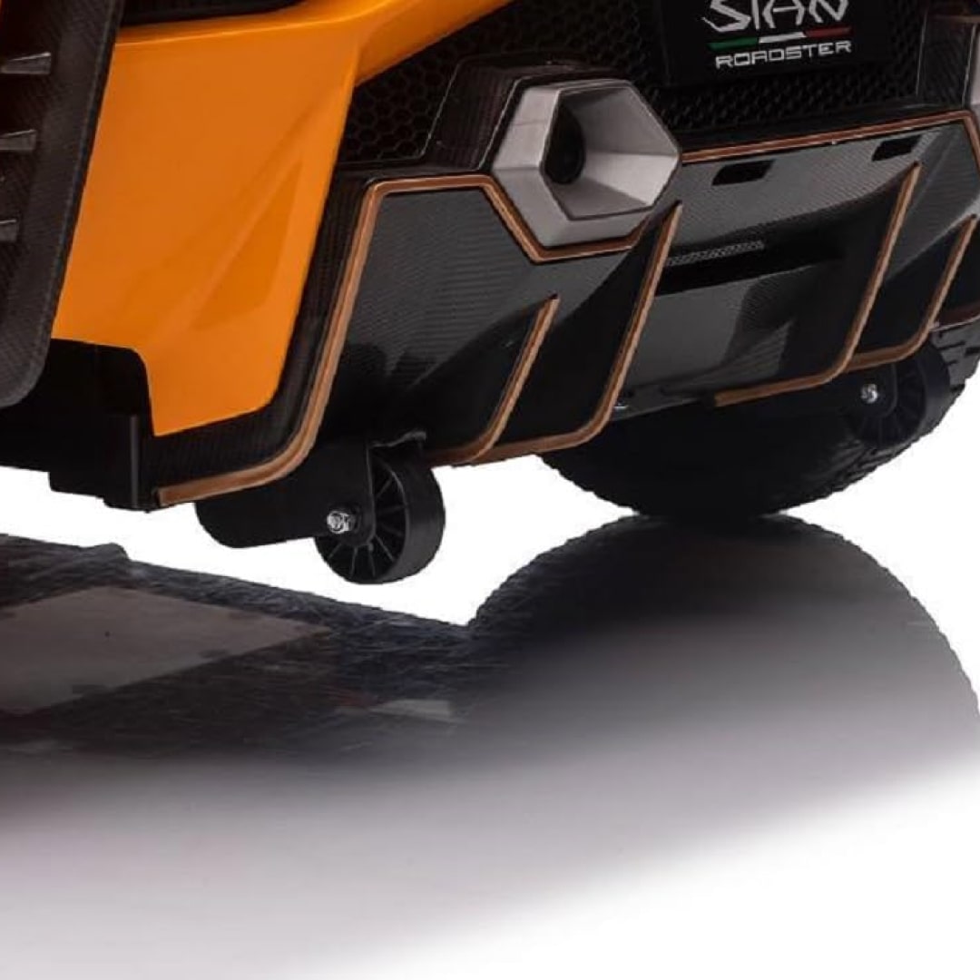Lamborghini Sian 24V per Bambini β Supercar Elettrica 2 Posti con TV MP4, Sedili in Pelle